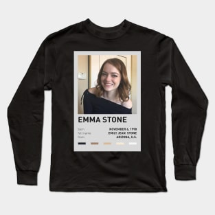 Emma Stone Long Sleeve T-Shirt